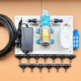 Combo bộ phun sương tự động bằng wifi 20 béc bơm OM1521 + ổ wifi