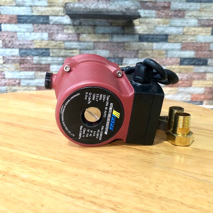 Bơm tăng áp chuyên cho máy giặt vòi sen WEIER 120W