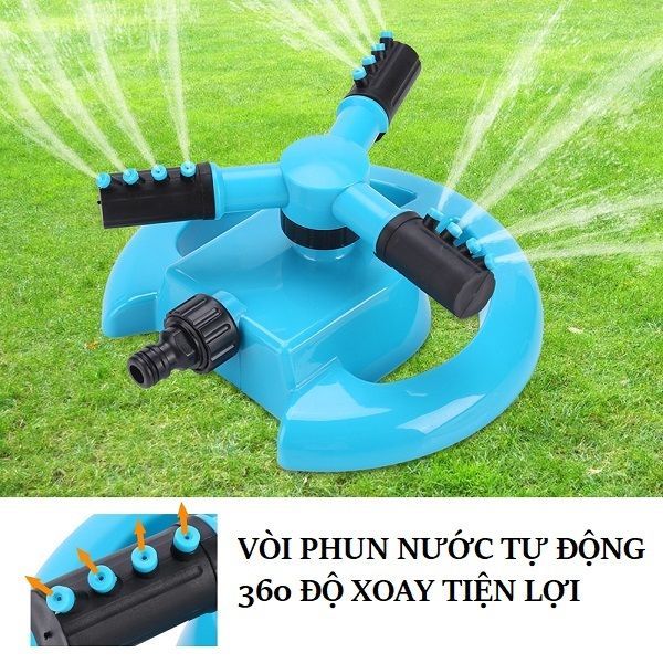 Vòi tưới cây xoay 360 độ tự động